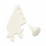 Control Horn Set RC Plane Nylon 4-hole Servo front view