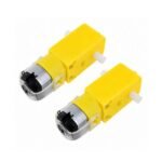 Dual shaft BO motor both ends shaft axle drive top view