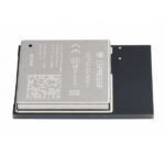 ESP32 S3 mini module showing LX7 chip and 8MB flash detail