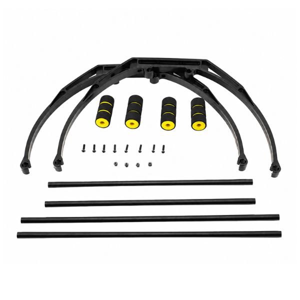 F450/F550 Frame Landing Gear Skid Black 190mm front view