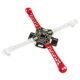 F450 Q450 Glass Fiber Quadcopter Frame Kit Red White front view