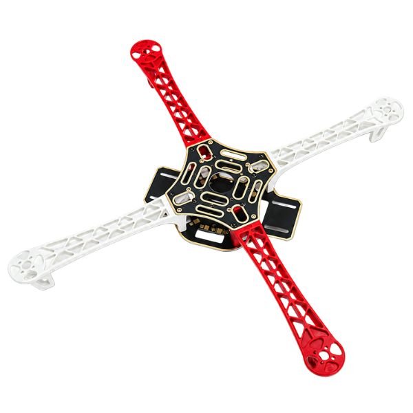 F450 Q450 Glass Fiber Quadcopter Frame Kit Red White front view