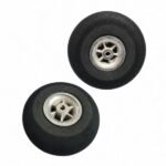 Airplane wheel foam 3mm bore landing gear wire close up view