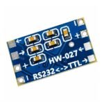 Compact MAX3232 mini RS232 to TTL module board for DIY serial interfacing.