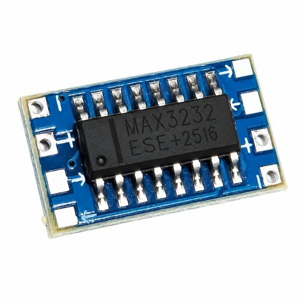 MAX3232 mini RS232 to TTL module board for DIY serial interfacing tasks.