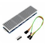 MAX7219 Dot Matrix 4x1 LED Display Module Red front view