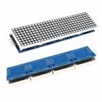 MAX7219 Dot Matrix 4x1 LED Display Module Red side view