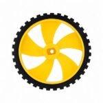 Robot Car Wheel 45mm x 11mm BO Motor Narrow Rubber front view
