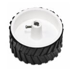 Robot Wheel 70mm x 40mm for DC Gear Motor front view