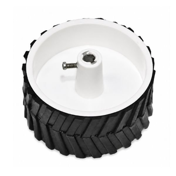 Robot Wheel 70mm x 40mm for DC Gear Motor front view