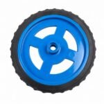 Robot Wheel 70mm x 8mm BO Motor Narrow Profile front view