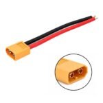 XT60 Male Connector With Wire 14AWG Silicone front view