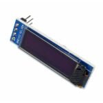 0.91 inch OLED blue 128x32 I2C 38x12mm slim side view