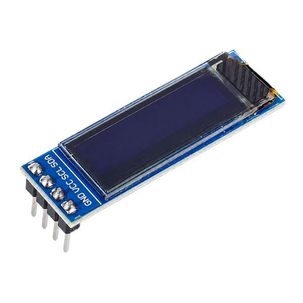 0.91 Inch Blue OLED Display I2C Module Arduino front view