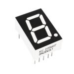 1 digit 7 segment LED display 19x13mm breadboard side view