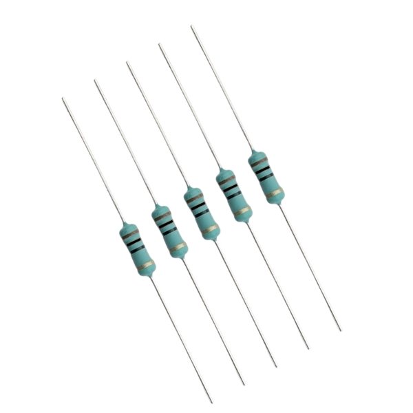 10-ohm-resistor-1-4w-axial-front-view 10 Ohm Resistor 1/4W axial Brown Black Black Gold colour bands