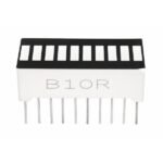 10 segment red LED bar graph common cathode top view