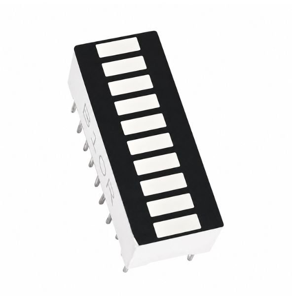 10-Segment Red LED Bar Graph Display Arduino front view