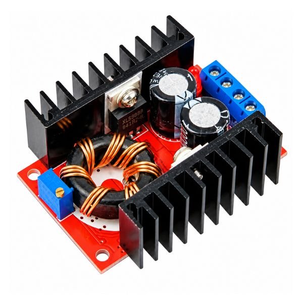 150W 6A DC-DC Boost Converter 10–32V to 12–35V Adjustable Step-Up Module front view