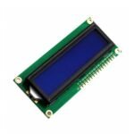 1602 LCD blue backlight white text 16x2 display side view