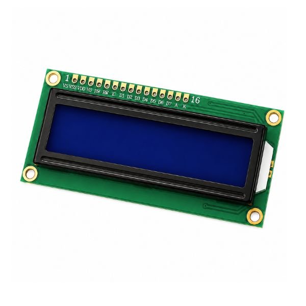 1602 LCD Display Blue Backlight 16x2 Arduino front view