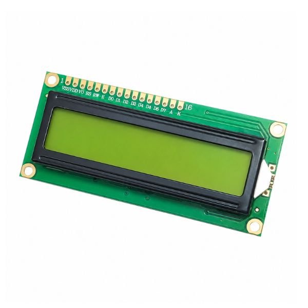 1602 LCD Display Module Green 16x2 Arduino front view