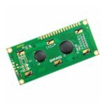 LCD 1602 display HD44780 16-pin connector close up view