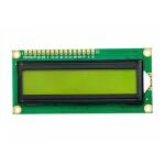 1602 LCD green backlight 16x2 32 character display top view