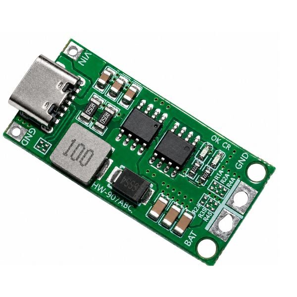 2S 4A 8.4V Lithium Battery Power Charging Module Type-C front view