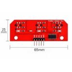 3 channel IR tracking sensor module PCB size details