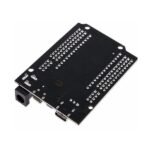 30 pin expansion board DC barrel input and dual USB back view