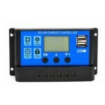 30A Digital PWM Solar Charge Controller LCD USB front view