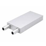 Aluminium Water Cooling Plate 40x80x12mm front view