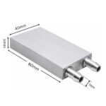 Water cooling block 40x80mm elongated base and nozzle