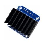 BTS7960B H-bridge motor driver complete top angle back view
