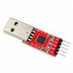 USB to TTL CP2102 module USB Type-A plug and PCB side