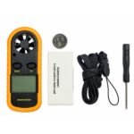 Digital LCD Anemometer Wind Speed & Air Flow Meter with Temperature front view