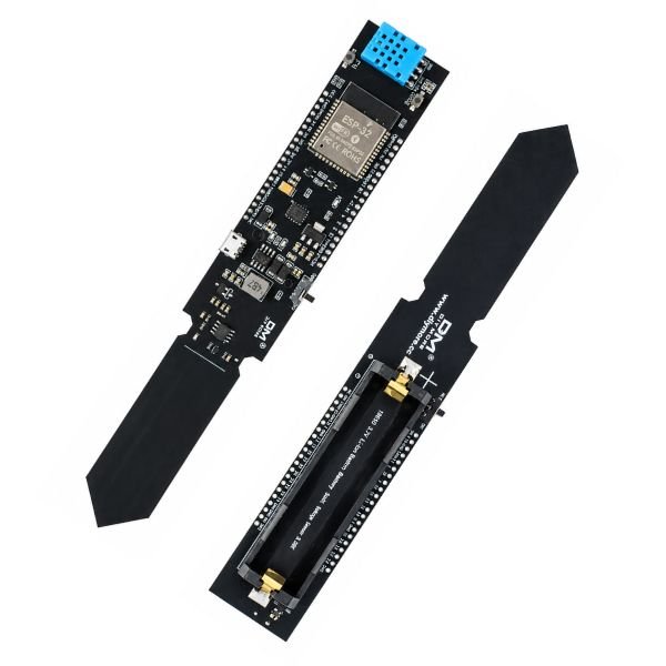 esp32-dht11-wifi-bluetooth-soil-moisture-sensor-front-view.jpg ESP32 DHT11 WiFi and Bluetooth Temperature 18650 holder front view