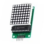 MAX7219 LED matrix 32x32mm display 320mA close up view