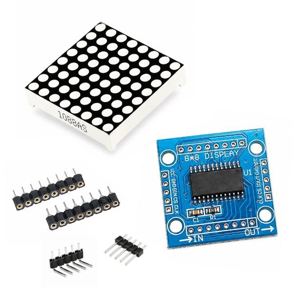 MAX7219 8x8 Red LED Dot Matrix Display Module for Aurdino