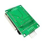 MAX7219 8x8 module 3.7-5.3V LiPo Arduino back view