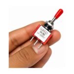 Mini Toggle Switch 3A 3-Pin SPDT terminal close up view