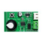 Servo controller PWM output pins and power supply input close up