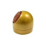 Soldering bit-tip cleaner golden metal case side profile view