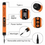 soldering iron kit usb rechargeable wireless digital display temperature control