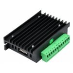 TB6600 microstep motor driver side profile heatsink and connector back view