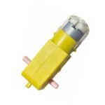 Vigor Premium Dual Shaft BO Motor 150 RPM yellow front view