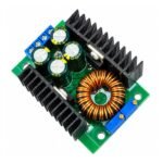 XL4016 buck converter potentiometer input output terminals side view
