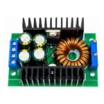 DC DC step down buck converter dual aluminium heatsink top view